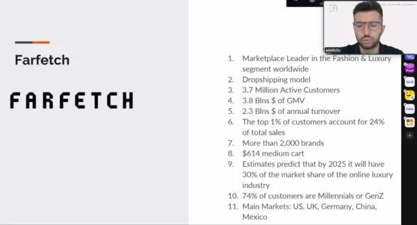 Fashion Marketplaces, Farfetch characteristics