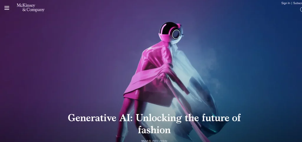 McKinsey unlocking AI for Fashion