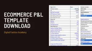 Ecommerce P&L Template Download - financial statement